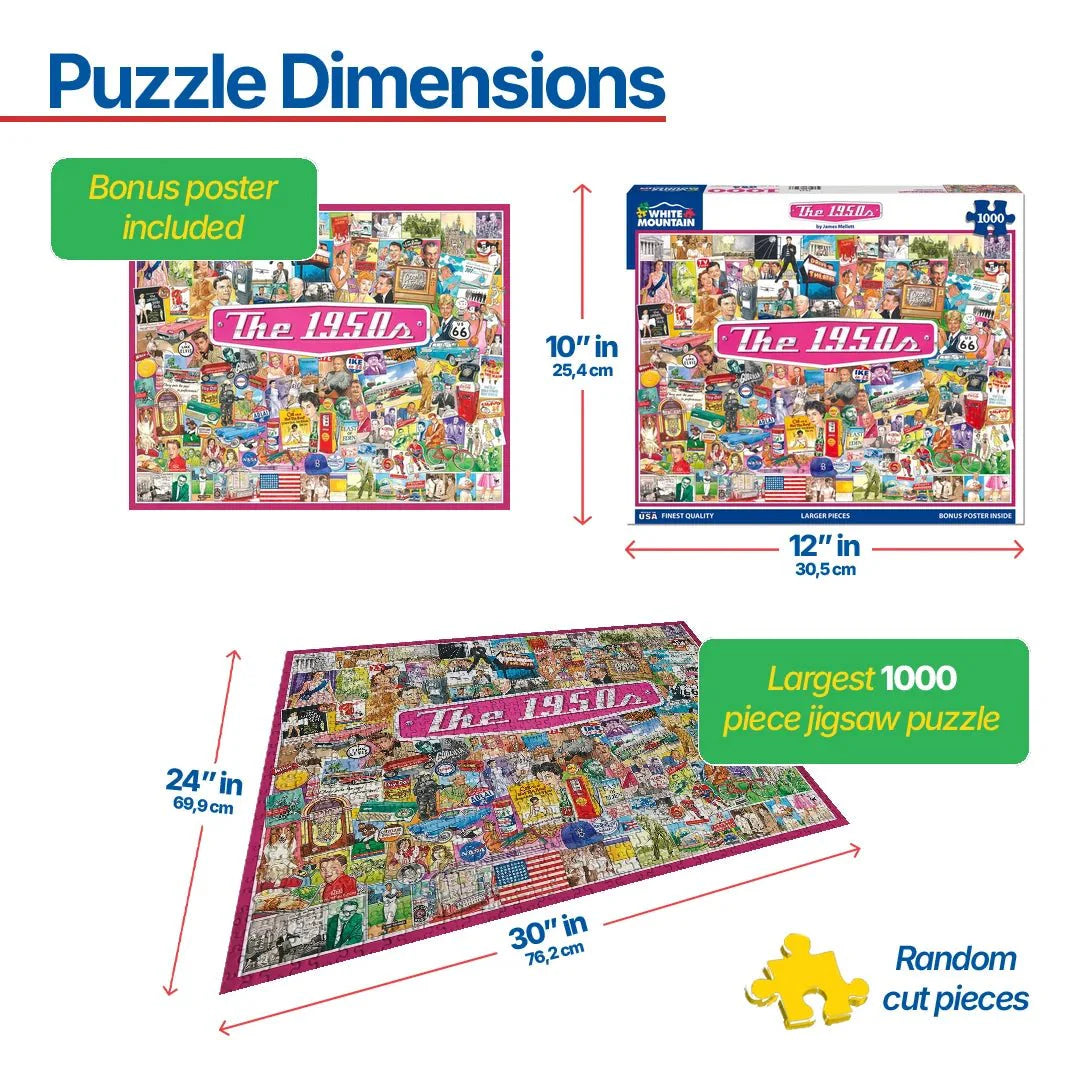 WHITE MOUNTAIN The 1950's (1536pz) 1000 PCS