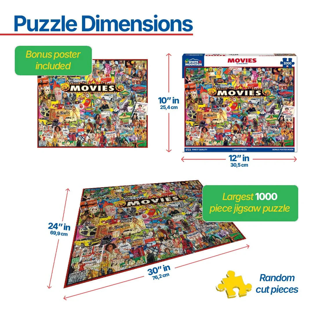WHITE MOUNTAIN The Movies (1338pz) 1000 PCS