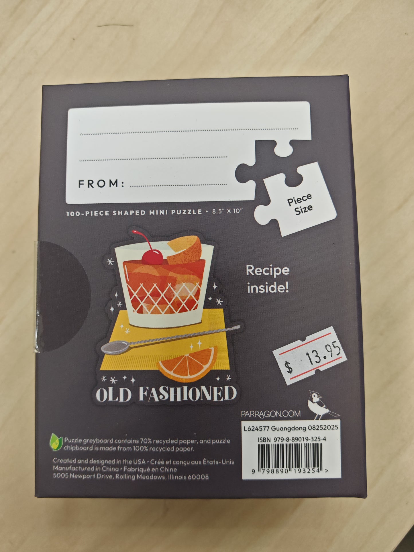 The Art of Mixology™ Old Fashioned 100 Piece Puzzle