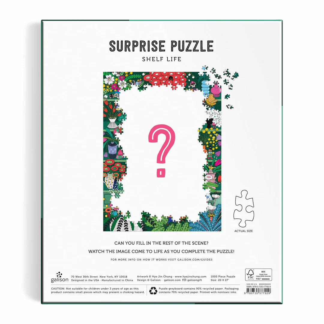 GALISON Shelf Life 1000 Piece Surprise Puzzle
