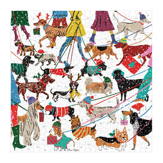 GALISON Winter Dogs 500 Piece Puzzle