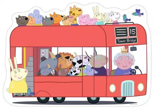 RAVENSBURGER Peppa Pig London Bus 24 Pc Puzzle