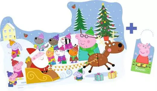 RAVENSBURGER, Peppa Pig Christmas, Children's puzzle 32 pieces