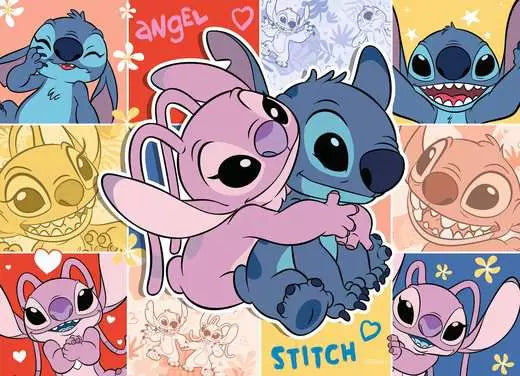 RAVENSBURGER Disney Stitch, Children's puzzle 4x100 pieces