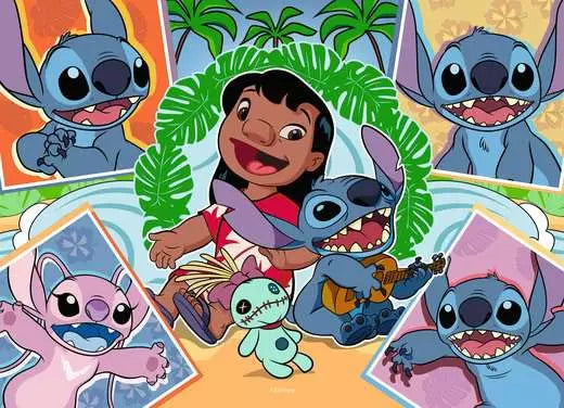 RAVENSBURGER Disney Stitch, Children's puzzle 4x100 pieces