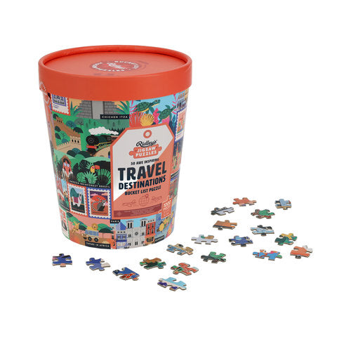 RIDLEY'S 50 Awe-Inspiring Travel Destinations Bucket List 1000-Piece Puzzle