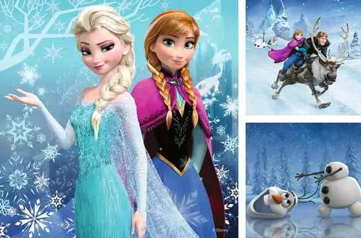 RAVENSBURGER Disney Frozen - Winter Adventures, Children's puzzle 3x49 pieces