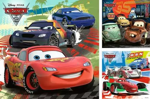 RAVENSBURGER Disney / Pixar Cars - Worldwide Racing Fun 3x49 pc Puzzle