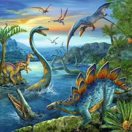 RAVENSBURGER Dinosaur Fascination 3x49 pc Puzzle