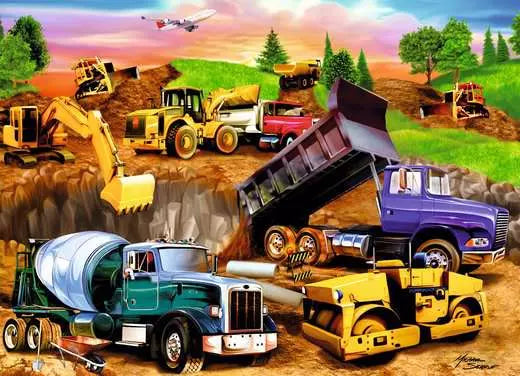 RAVENSBURGER Construction Crowd, Children's puzzle 60 pieces