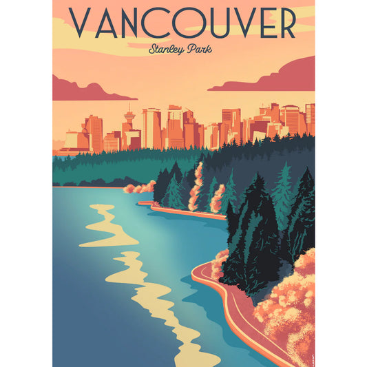 VILLAGER Vancouver Sunset | 1000-Piece Puzzle for Adults | Designed in Canada by Capri Sadler