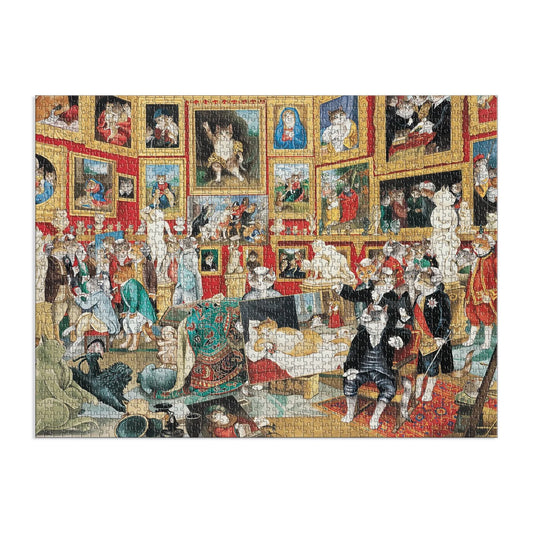 GALISON Tribuna of the Uffizi Meowsterpiece of Western Art 1500 Piece Puzzle
