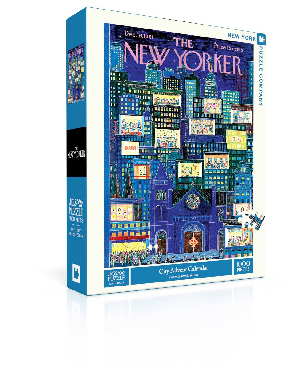 NEW YORK PUZZLE COMPANY, THE NEW YORKER, City Advent Calendar 1000 pcs