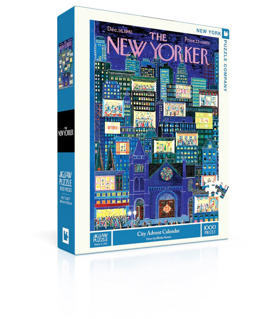 NEW YORK PUZZLE COMPANY, THE NEW YORKER, City Advent Calendar 1000 pcs