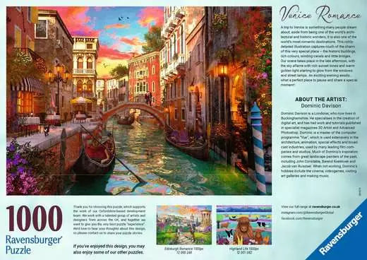 RAVENSBURGER Venice Romance 1000pcs