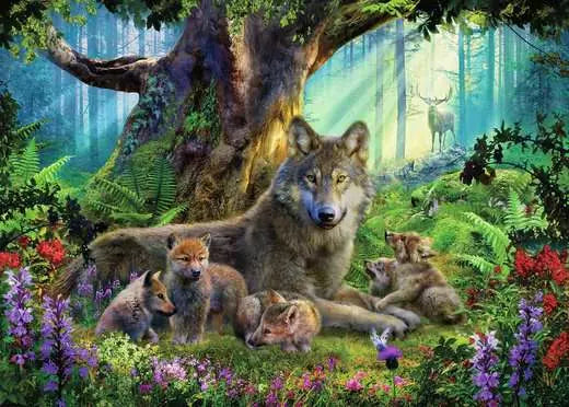 RAVENSBURGER Wolves in the Forest 1000pcs
