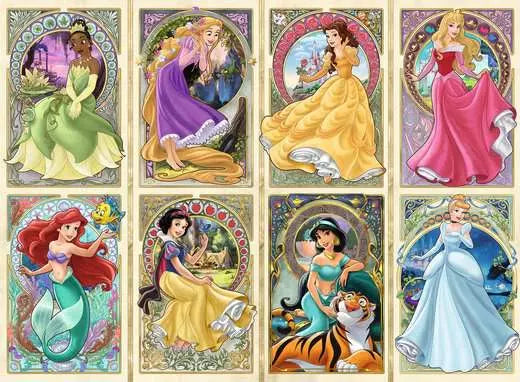 RAVENSBURGER Disney: Art Nouveau Princess 1000pcs