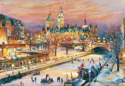 RAVENSBURGER Ottawa Winterlude Festival 1000 pc Puzzle