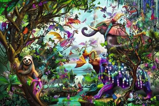 RAVENSBURGER Tropical Dragons 4000 pc Puzzle