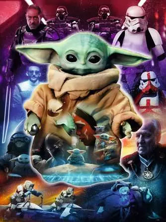 RAVENSBURGER Star Wars The Mandalorian: Grogu's Journey 1000pcs