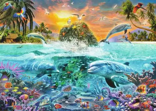 Ravensburger, The Underwater Island, 1000 pieces