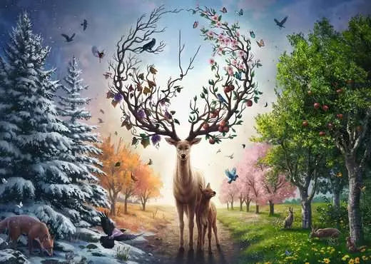 Ravensburger, Magical Deer, 1000 pieces