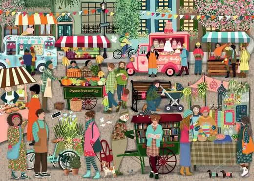 RAVENSBURGER Street Market 1000 Pc Puzzle