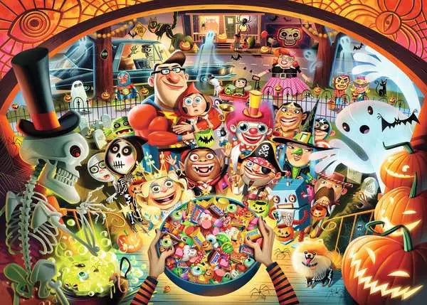 RAVENSBURGER Trick or Treat 1000 Pc Puzzle