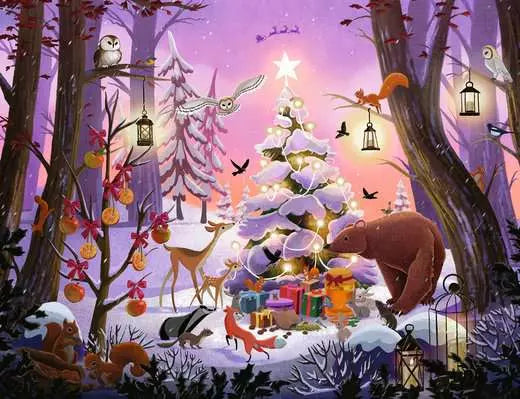 RAVENSBURGER Christmas in the Woods 2000 pc Puzzle