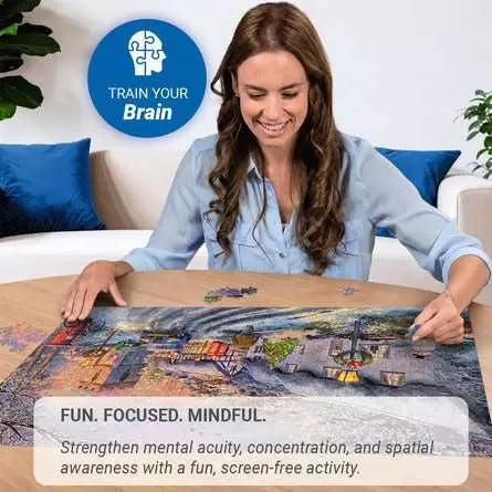 RAVENSBURGER, Coming Home for Christmas, 500 pc Large Format