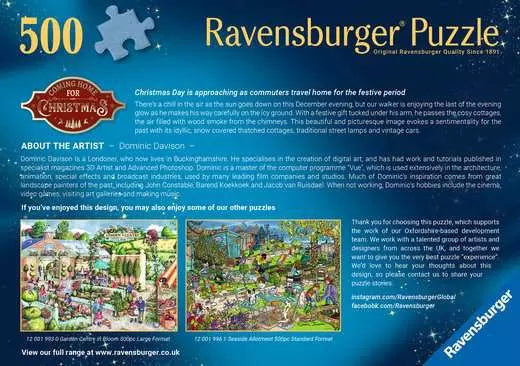 RAVENSBURGER, Coming Home for Christmas, 500 pc Large Format