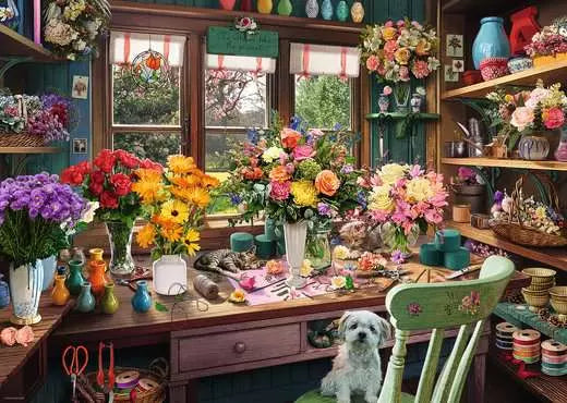 RAVENSBURGER My Haven No.13 Flower Arranger by Steve Read 1000pcs