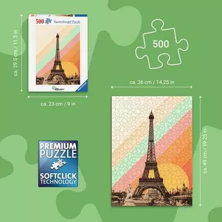 RAVENSBURGER Paris Rainbow 500 pc Puzzle