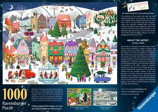 RAVENSBURGER, Christmas Town, 1000 pieces