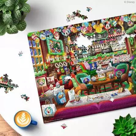 RAVENSBURGER, Disney - Disney Christmas Cafe, 1000 pieces