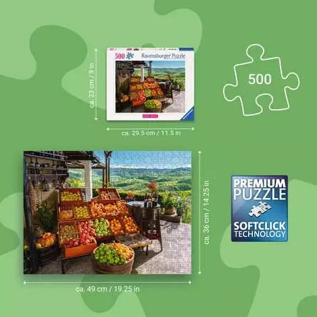 RAVENSBURGER Fruit Market, Croatia 500 Pc Puzzle