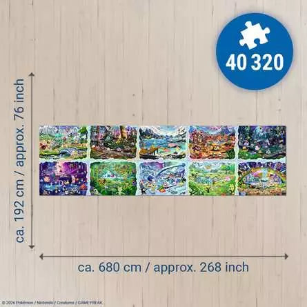 RAVENSBURGER, Pokémon - Pokémon- Celebration Journey, 40000 pieces
