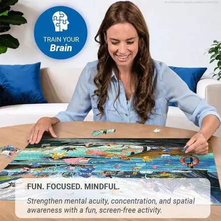 Ravensburger, Pokemon, Vaporeon and Temperate Marine, 1000 pieces