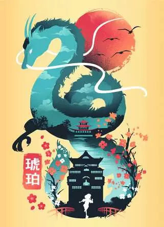 RAVENSBURGER Cat Warrior, Red Panda & Dragon 3x100pc Mini Puzzl
