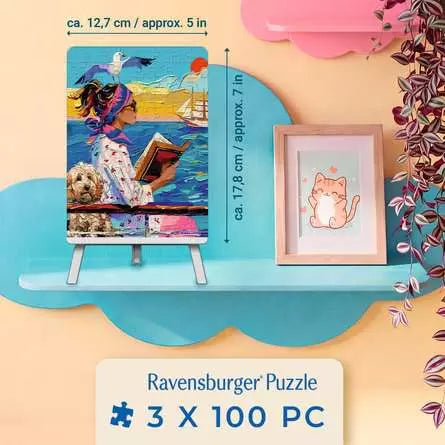 RAVENSBURGER Have Dog, Will Travel 3x100pc Mini Puzzles