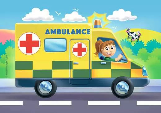 RAVENSBURGER MFP Rescue Vehicles 2, 3, 4, 5 pc Puzzles