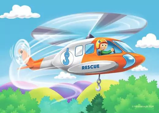 RAVENSBURGER MFP Rescue Vehicles 2, 3, 4, 5 pc Puzzles