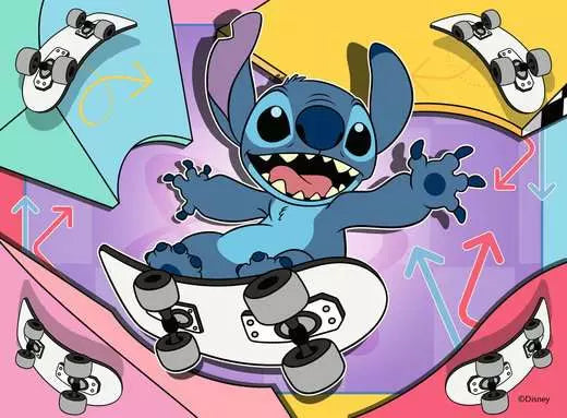 RAVENSBURGER Disney Stitch 4 in a box 12/16/20/24p