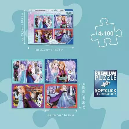 RAVENSBURGER Disney Frozen 4x100 pc Puzzle