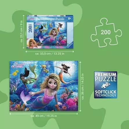 RAVENSBURGER Mermaid Magic 200 Pc XXL Puzzle