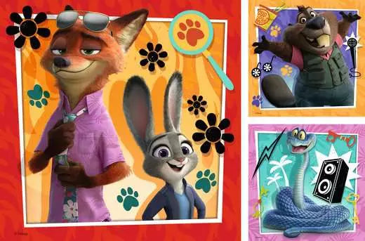RAVENSBURGER Zootopia 2 3x49 Pc Puzzle