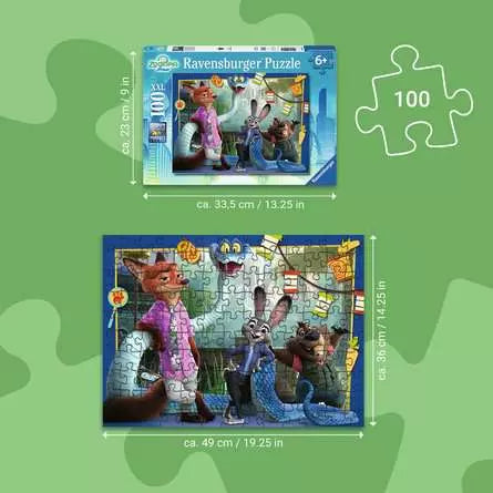 RAVENSBURGER Disney Zoomania 2 - Back in Zootopia 100 pc Puzzle