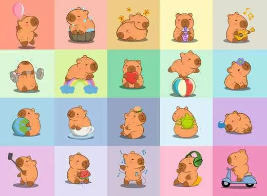 Ravensburger, Capybara, Children's puzzle 100 XXL pieces