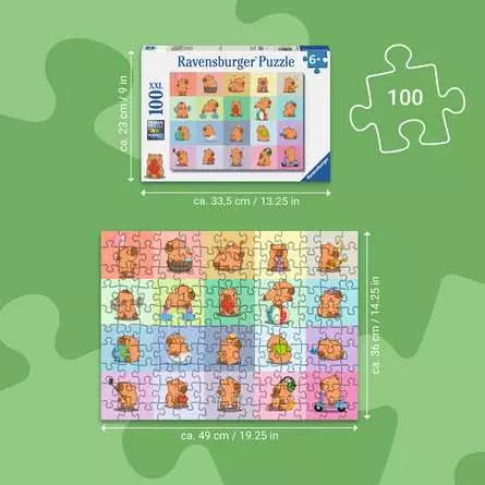 Ravensburger, Capybara, Children's puzzle 100 XXL pieces