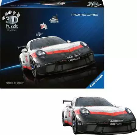RAVENSBURGER Iconics 3D Porsche 911 GT3 Cup 108 pc